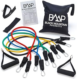 5 Resistance Bands, Exercise Bands with Handles